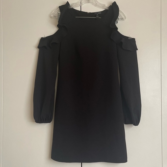 AQUA Long Sleeve Cold Shoulder Dress - Picture 3 of 9